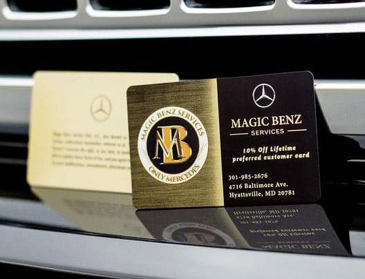 Example of membership rewards cards