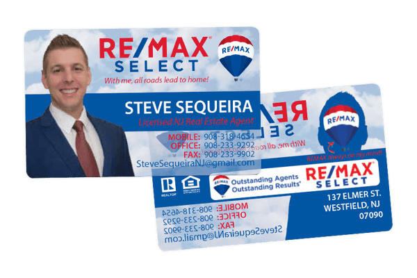 Clear RE/MAX Select Real Estate Business Cards