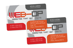 Web-Op Transparent Clear Business Cards