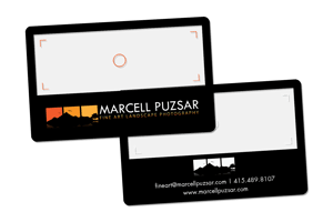 Marcell Puzsar Clear Viewfinder Photography Business Card
