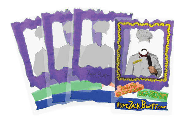 Zack Bwaff Social Media Promotional Interactive Business Cards