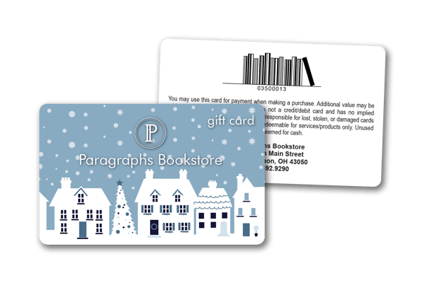 Paragraphs Bookstore Gift Cards with Custom Barcode