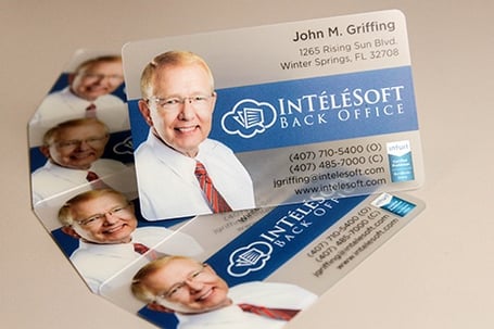 Frosted Business Card Example