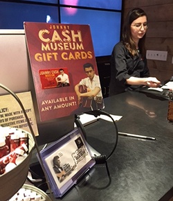 Picture of Gift Card Display at Johnny Cash Museum