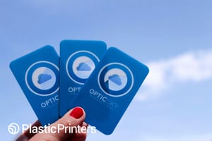Optic Sky Videographer Clear Business Cards