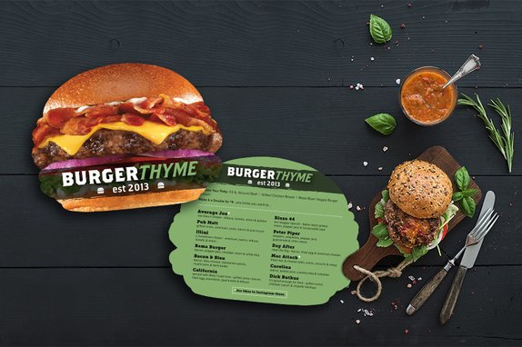 Custom Menu for your Burger Restaurant