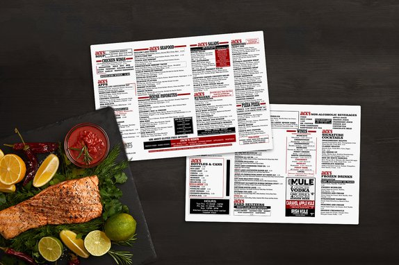 Eye-Catching Double Sided Menu 