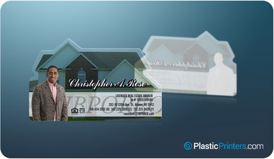 Custom Shaped Realtor Business Card