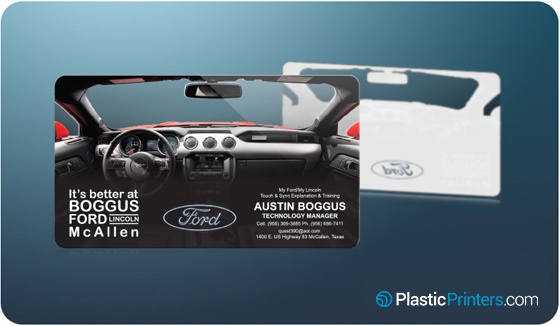 Automotive Marketing Clear Business Card