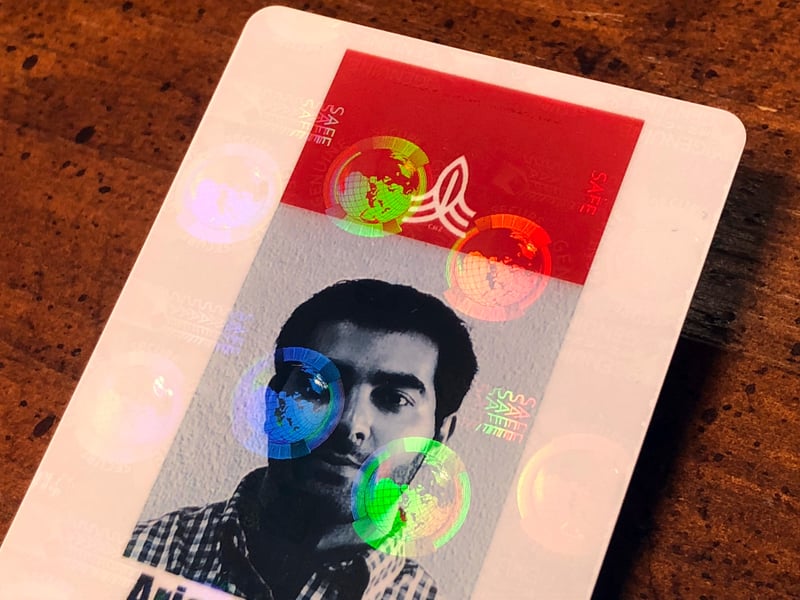 Custom ID Badge with a Hologram Finish