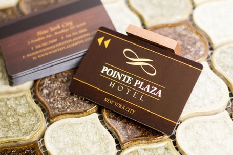 Pointe Plaza Hotel Key Card with a Magnetic Stripe