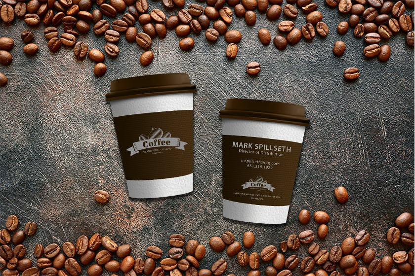 Custom Shaped Business Cards for your Coffee Shops