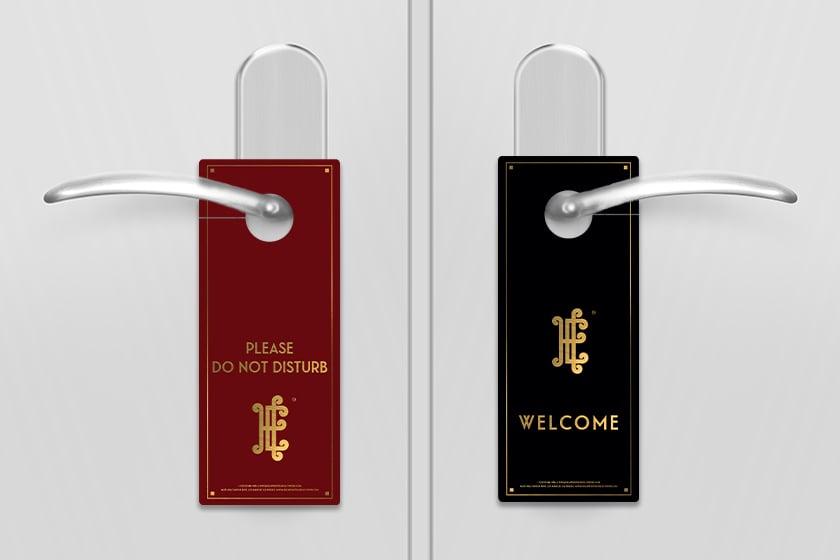 Do Not Disturb Door Hanger For Hotel Or Resort