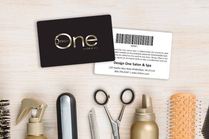 Foil Gift Cards to Enhance your Spa Marketing