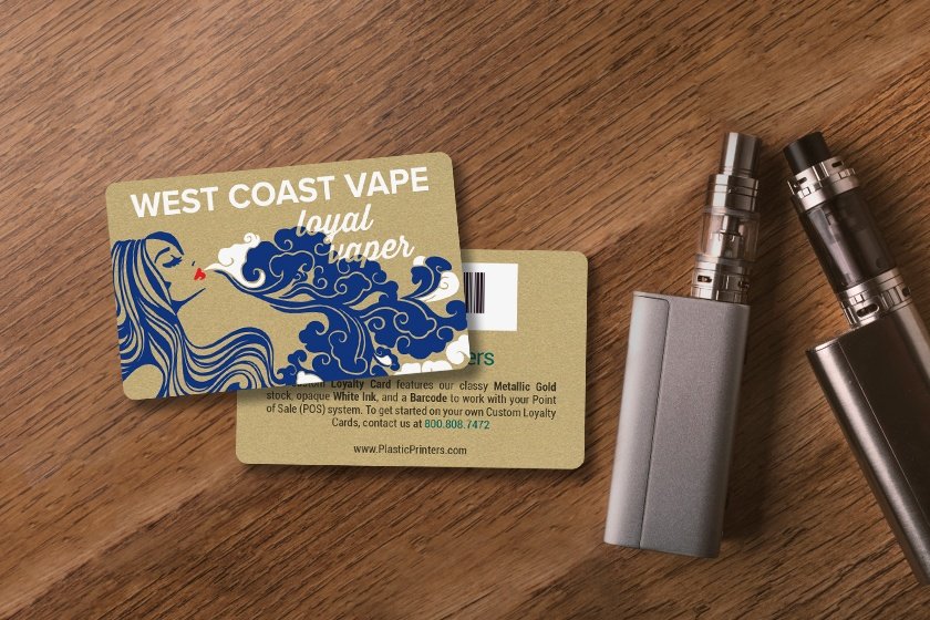 vaper loyalty card with barcode