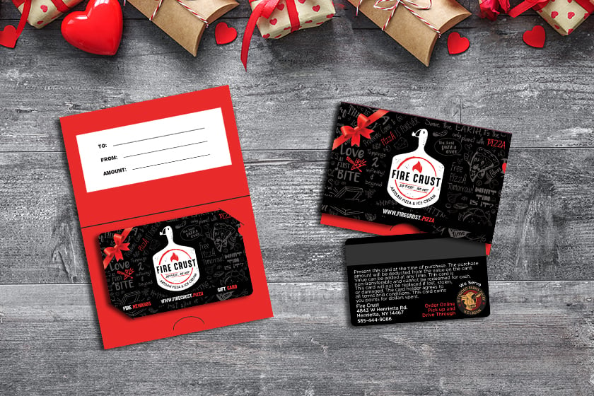 Rewards cards and gift card with gift card holder 