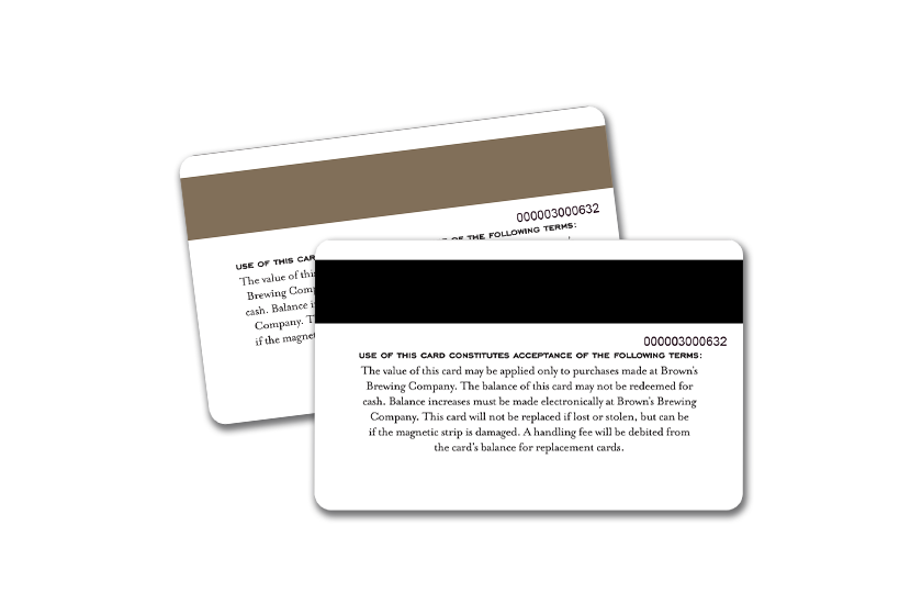 HiCo and LoCo magnetic stripes for gift cards