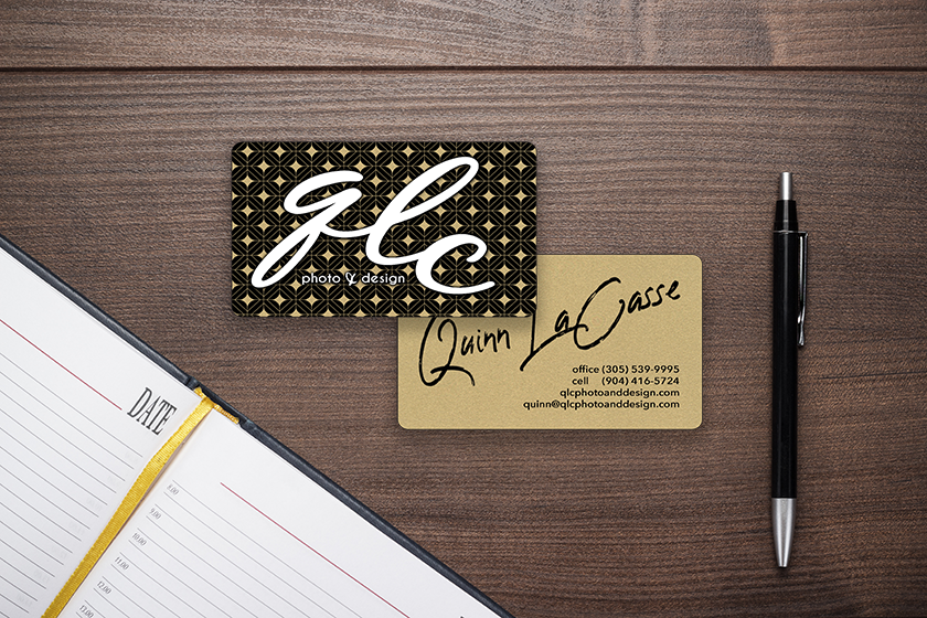 Photographer business card with logo