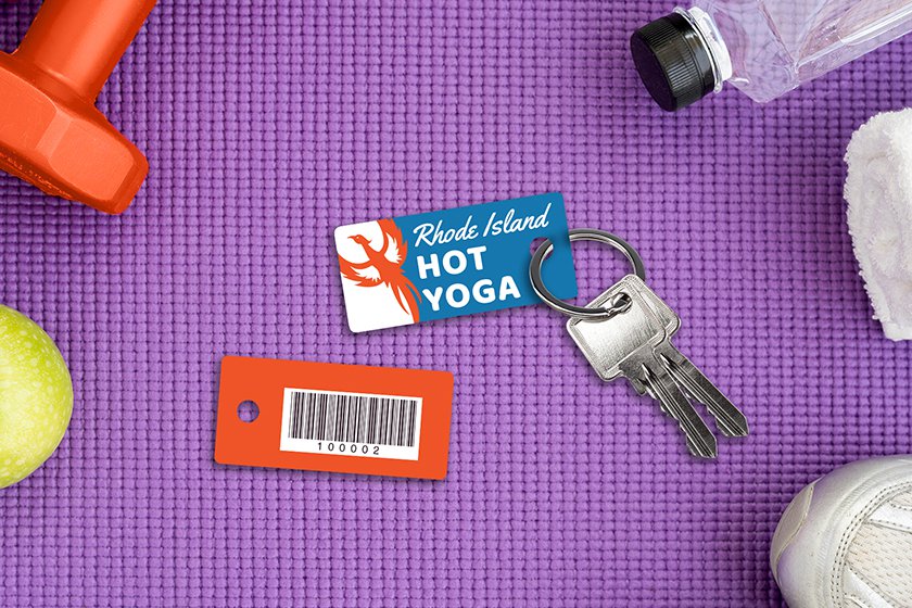 Membership Key Tags for Rhode Island Hot Yoga