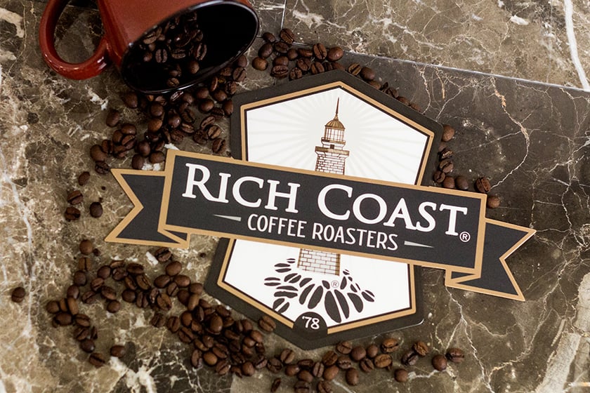 Coffee Coasters for Rich Coast Coffee Roasters