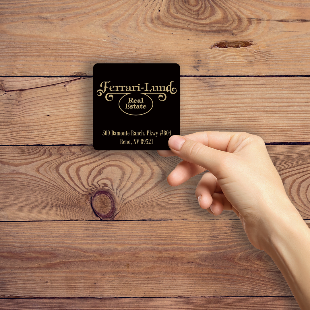 Metallic Gold Foil Square Gift Cards