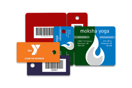 Custom Printed Plastic Membership Key Tags and Combo Card Snap Offs