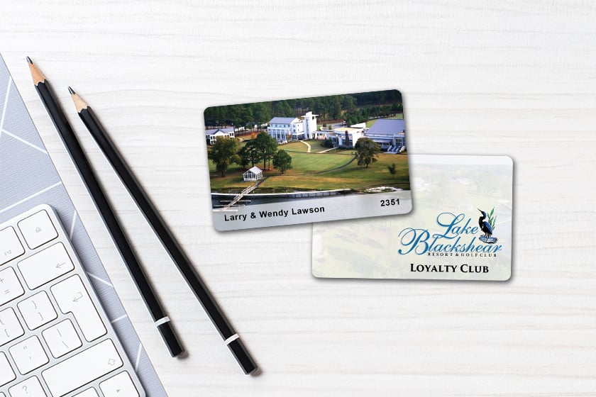 Loyalty cards for a golf course