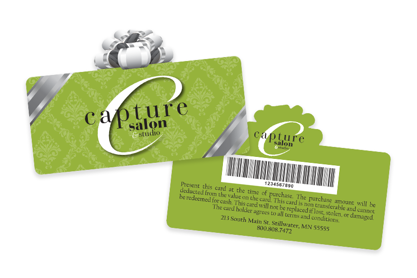 Custom Gift Cards in the Shape of a Present