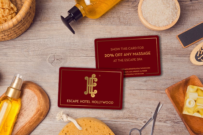 Key Card with Discount for Spa Marketing