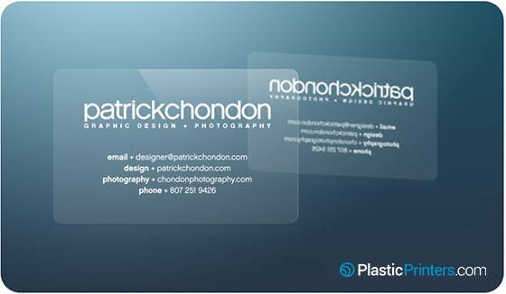 Minimalist Clear Business Card