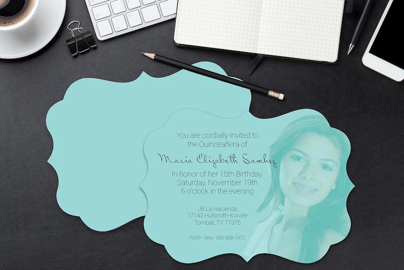 Custom Quinceanera invitations and announcements