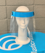PPE Face Shield - Colored Solid Band Blue-1-1-1
