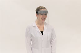 Face shields printed by Plastic Printers