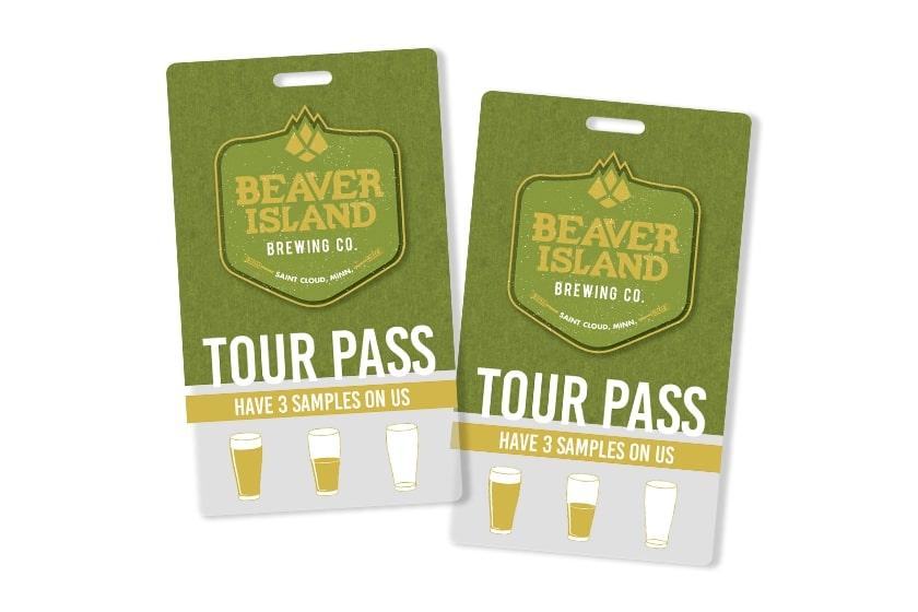 Beaver Island Brewing Tour Pass with Punch Card Sample Beer Section