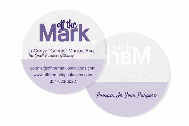 Lawyer Business Cards with Frosted Finishes