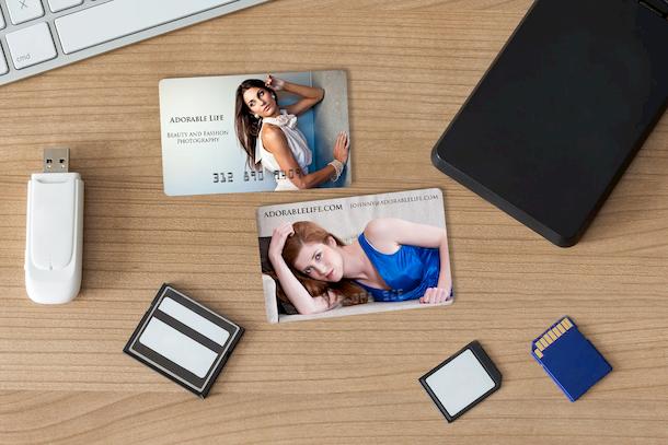 Embossed business cards by Plastic Printers