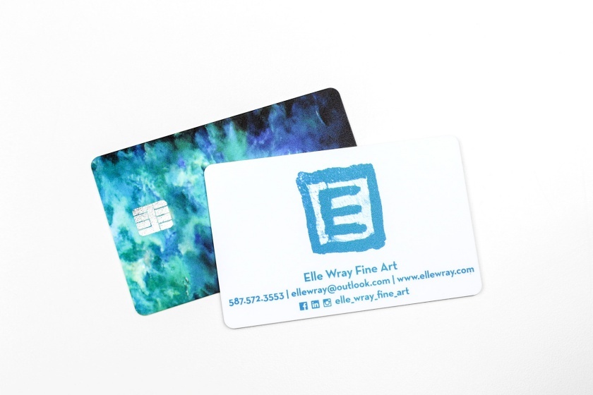 Elle Wray Fine Art Foil Chip Card