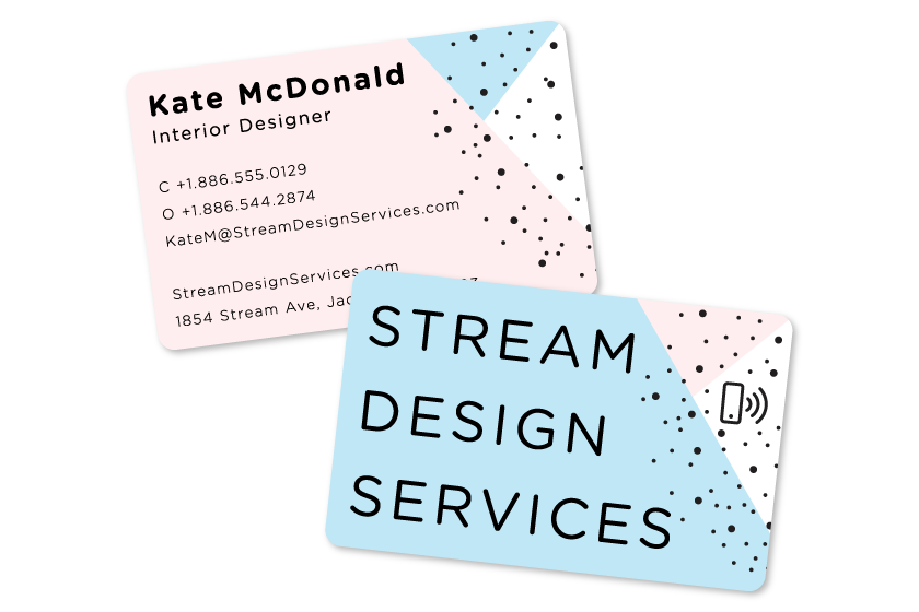 NFC Business Card With Cute Design For Designers