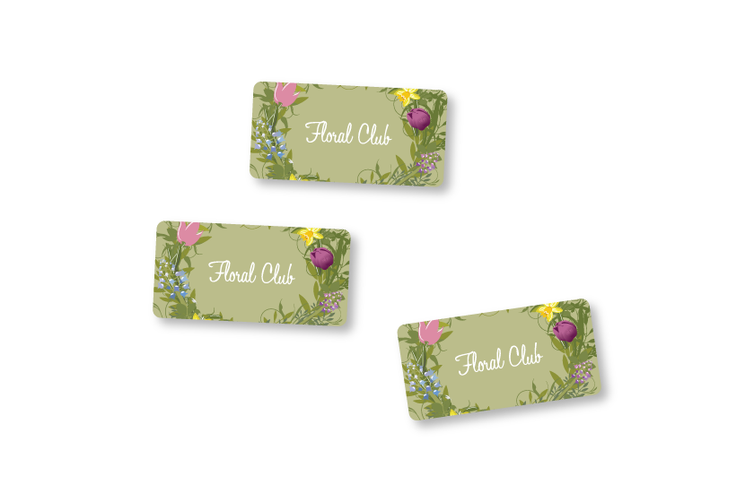 Stickers for sealing wrapped flowers