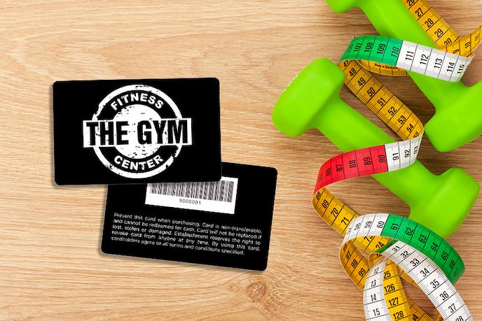 Membership Cards with Writable Back and Barcode for The Gym