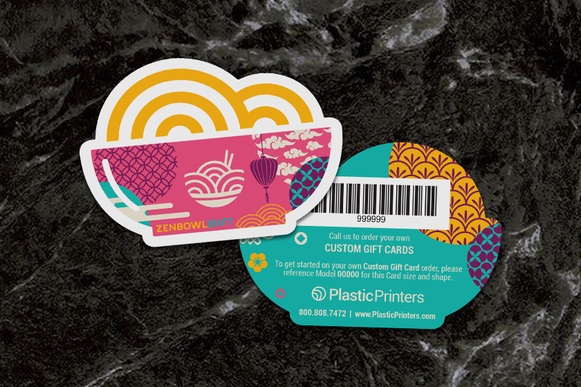 Custom Gift Cards by Plastic Printers