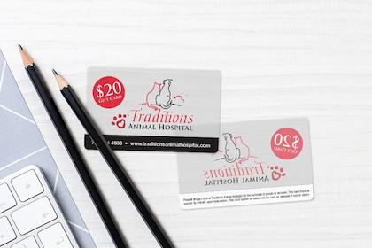 Clear gift cards with an amazing design