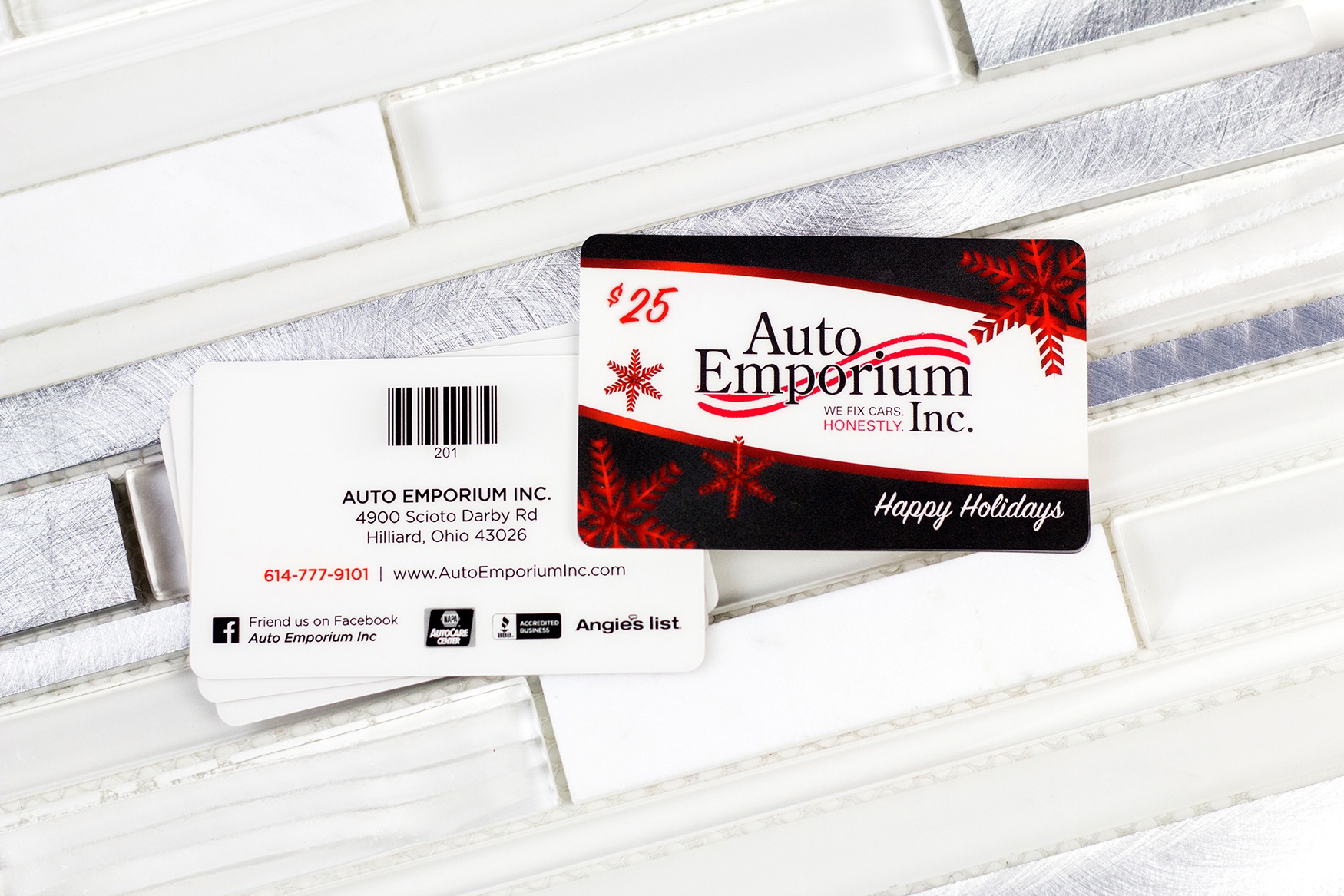 Auto Emporium Face Value Holiday Gift Card