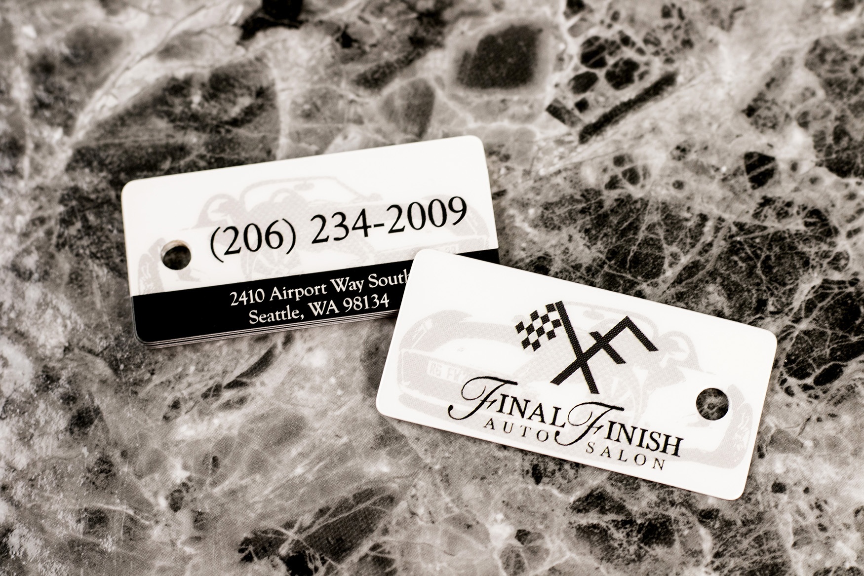 Final Finish Auto Salon Key Tags