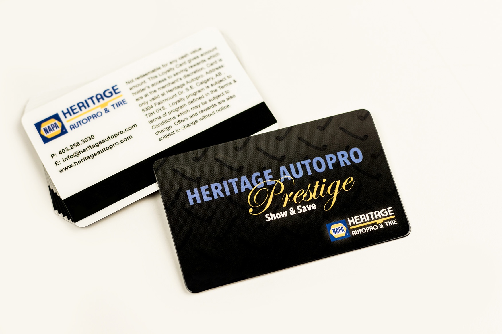 Heritage Autopro Prestige Show & Save Loyalty card