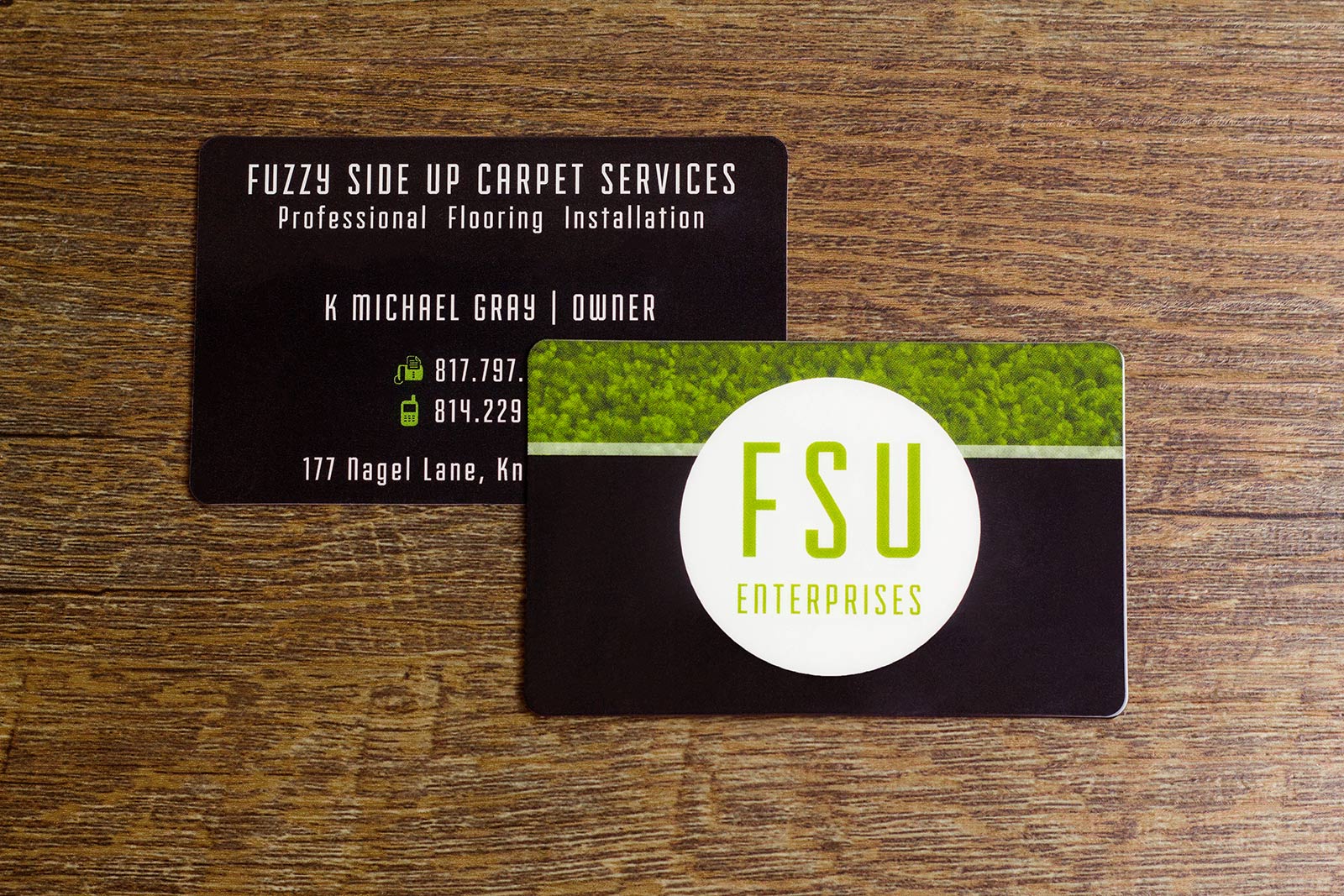 Fuzzy Side Up Enterprises Business Cards