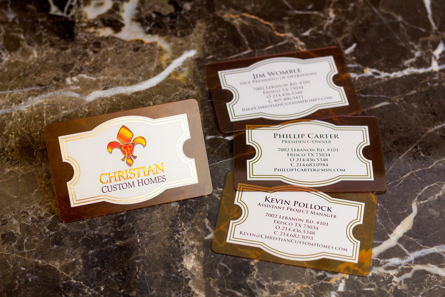 Christian Custom Homes Business Cards