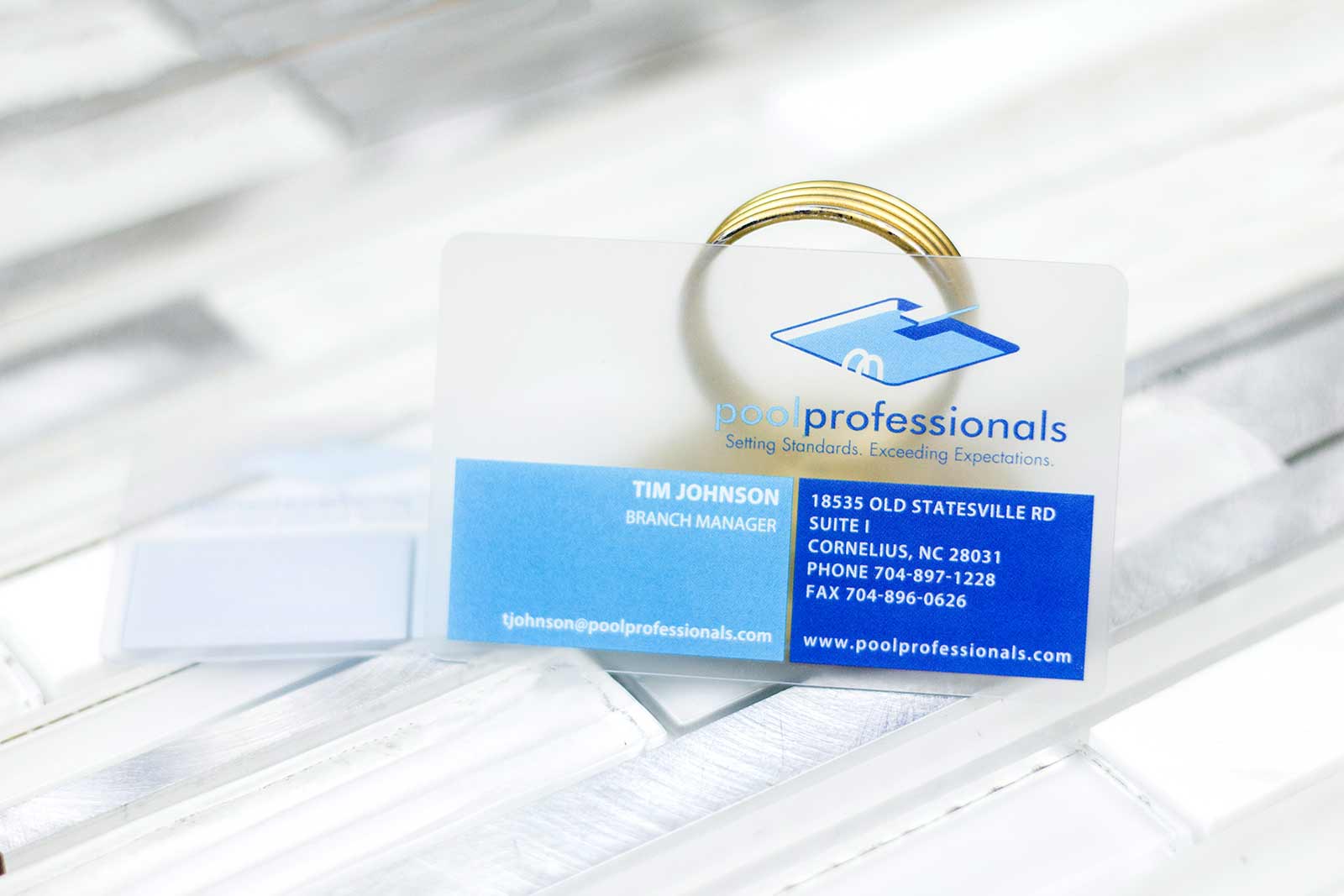 Pool Professionals Business Cards