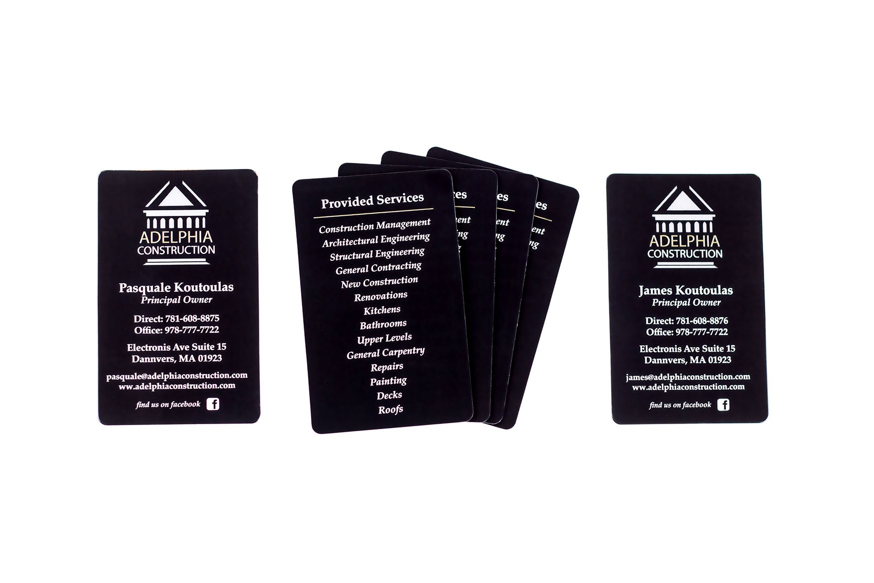 Adelphia Construction Business Cards