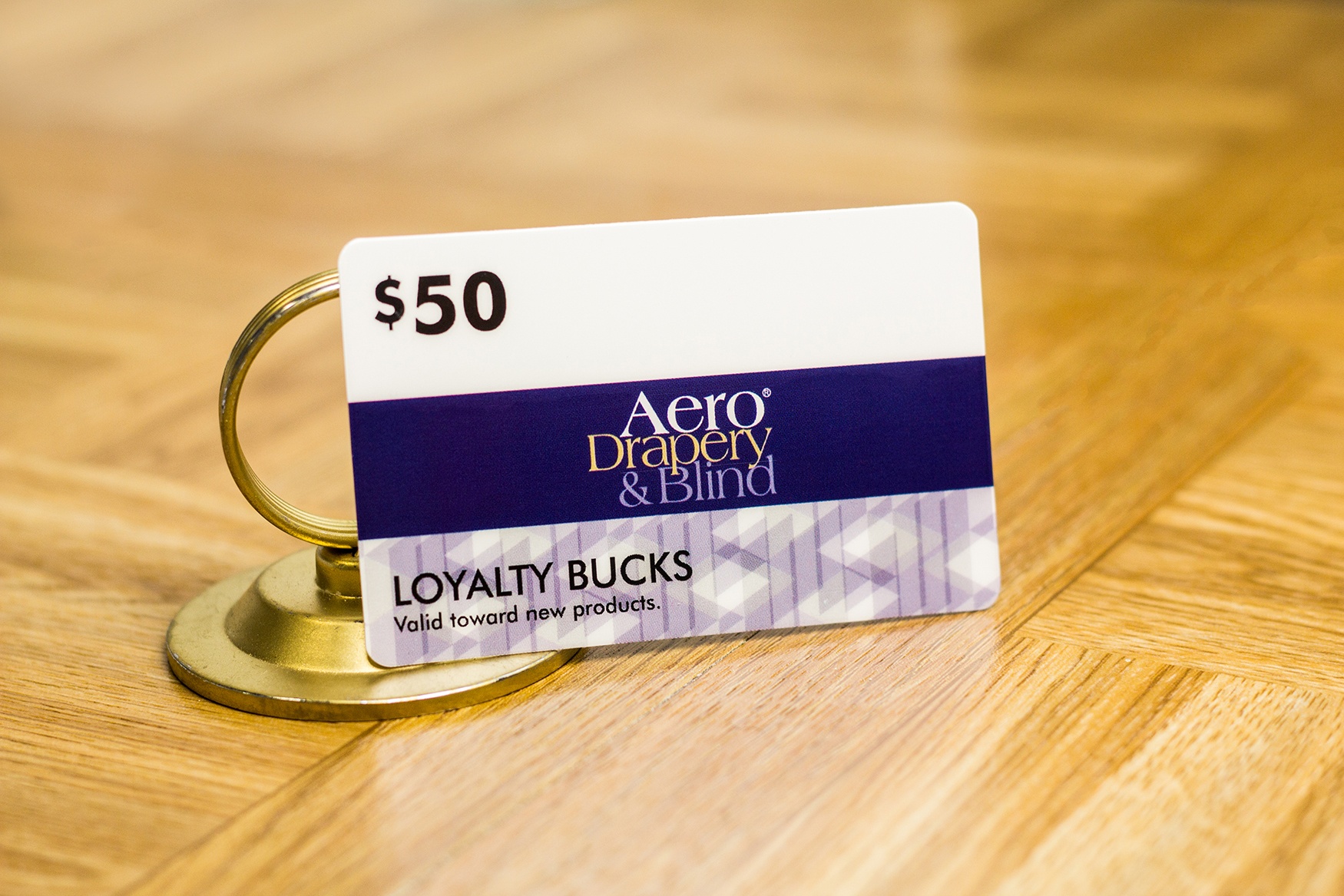 Aero Drapery & Blind Loyalty Card